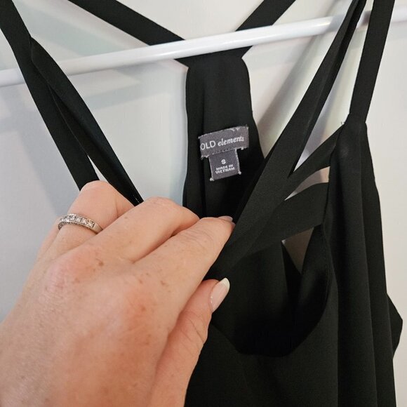 Bold Elements, Black, Small Flowing top with inner liner, fun straps - Picture 2 of 5